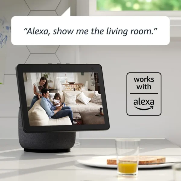 Blink Mini - Compact indoor plug-in smart security camera, 1080p HD video, night vision, motion detection, two-way audio, easy set up, Works with Alexa – 1 camera (Black)