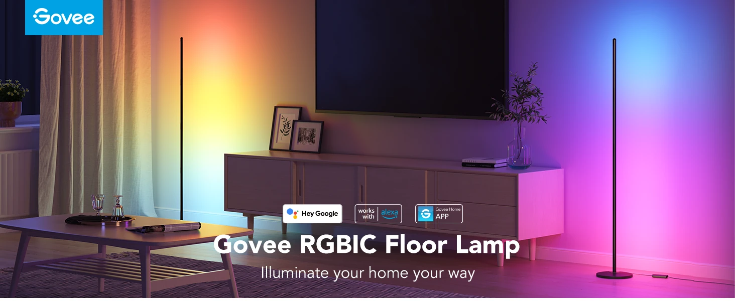 Light Up Your Life with 16 Million Colors | Govee RGBIC Smart Floor Lamp
