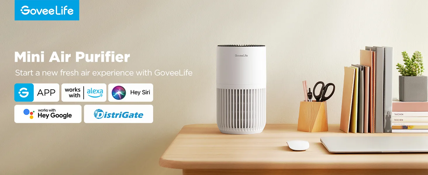 GoveeLife air purifier, Portable air purifier, Air purifier for smoke