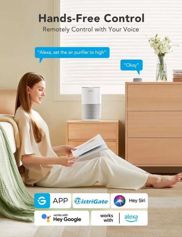 GoveeLife air purifier, Portable air purifier, Air purifier for smoke