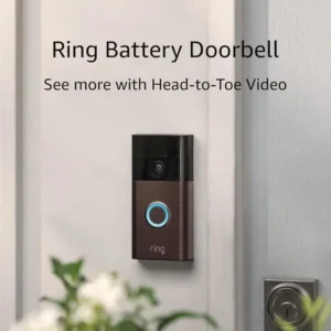 Ring Battery Doorbell, Head-to-Toe Video, Live View with Two-Way Talk, and Motion Detection & Alerts (2024 release), Venetian Bronze