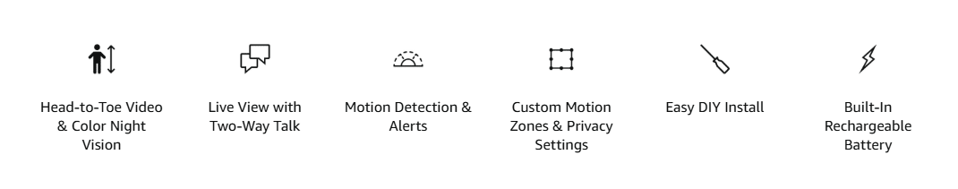 Ring Battery Doorbell, Head-to-Toe Video, Live View with Two-Way Talk, and Motion Detection & Alerts (2024 release), Venetian Bronze